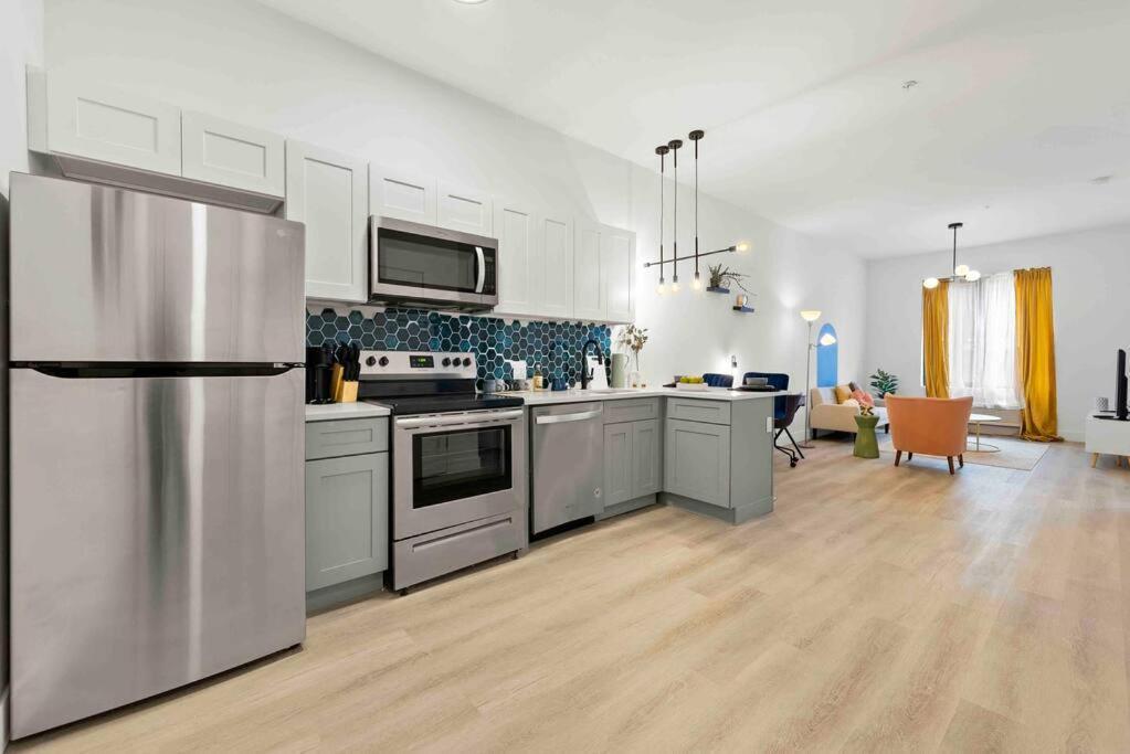 Contemporary Luxury Br, Ewr Airpt, Nyc, Free Pkng, Prudential Cntr, American Dream Mall Elizabeth Esterno foto